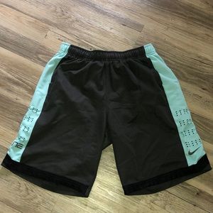Grey and blue shorts
